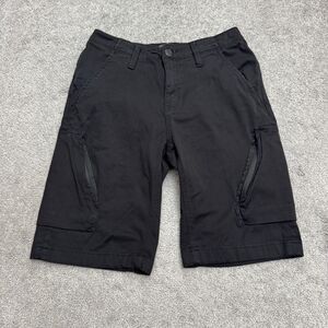 DU/ER Cargo Shorts Men 28 Black Performance Stretch Canvas Durable Cotton Blend